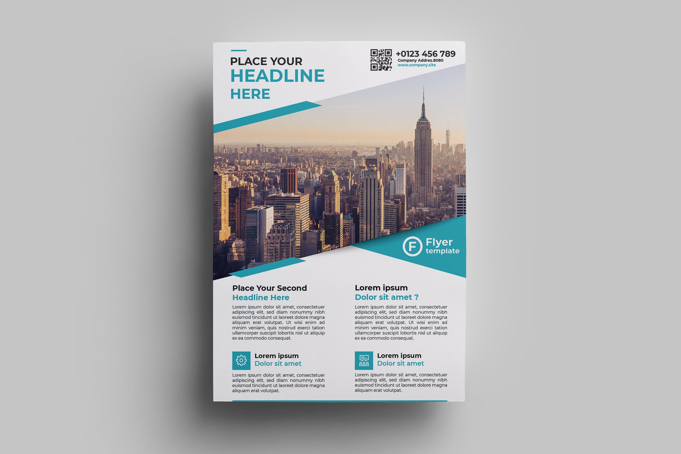 企业宣传单张设计模板v13 Corporate Flyer Design.13插图