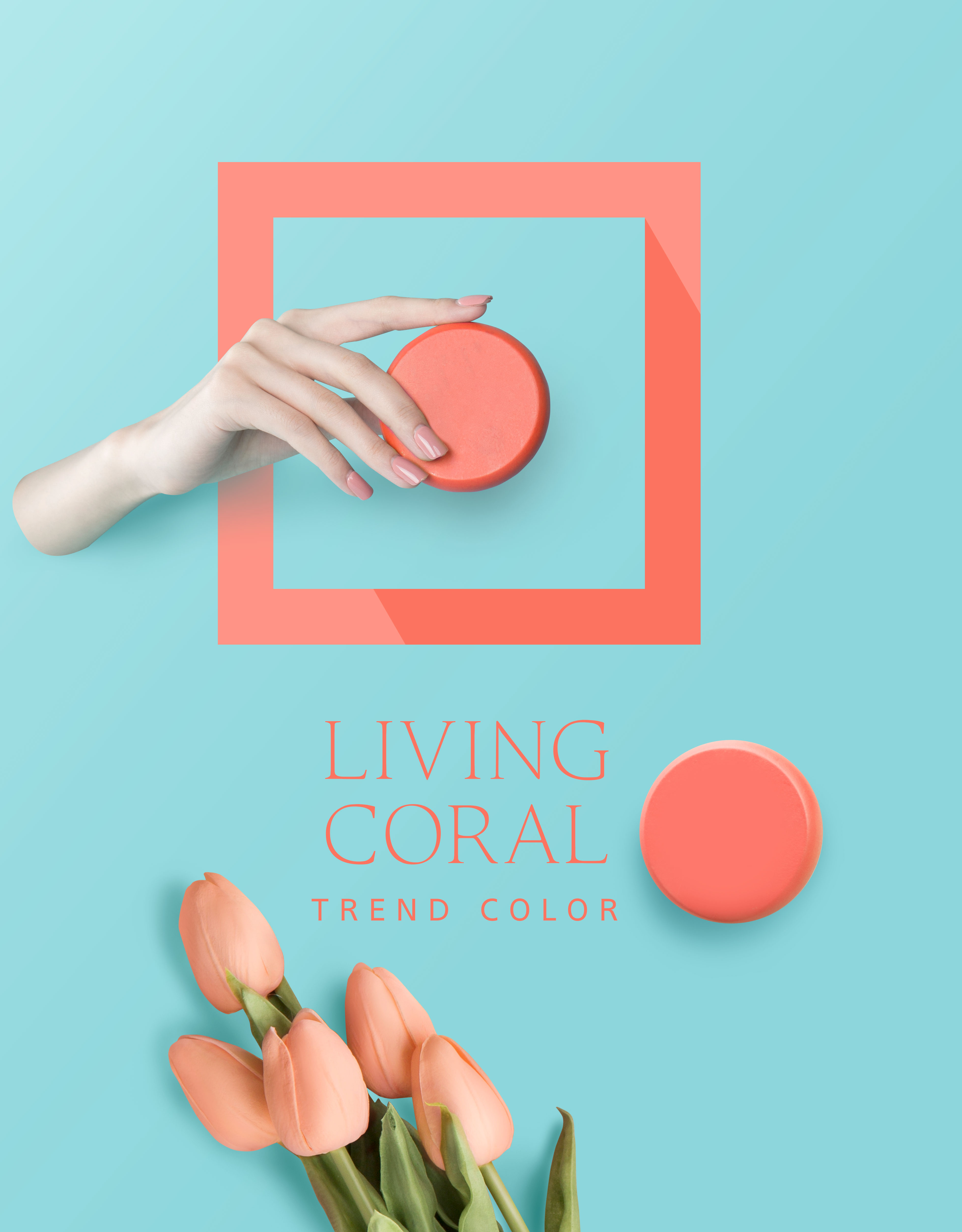 化妆品销售创意电商海报设计模板插图