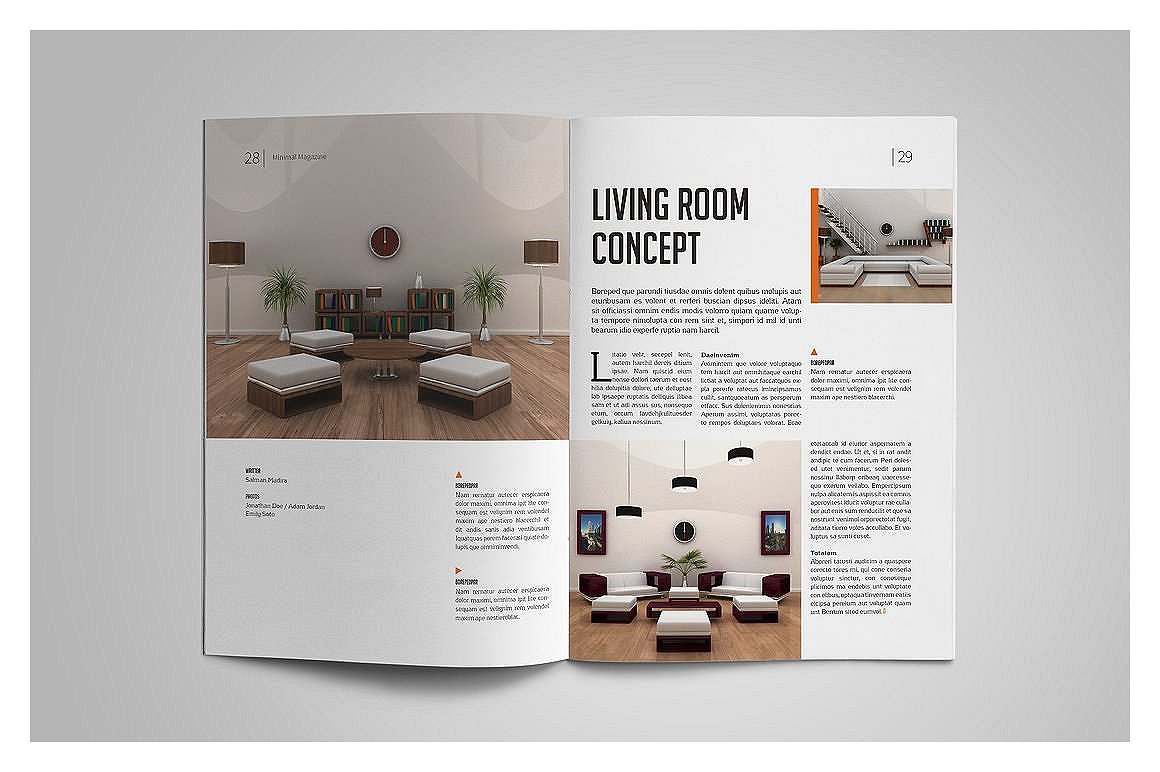 专业、整洁、现代的30页杂志画册模板插图(13)