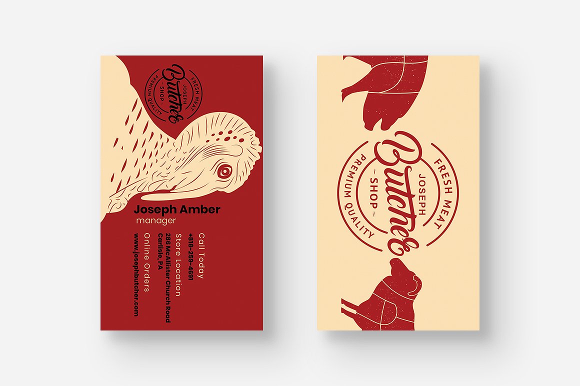 28张时尚极简的商业化名片设计模板 Business Card Bundle [psd]插图(4)