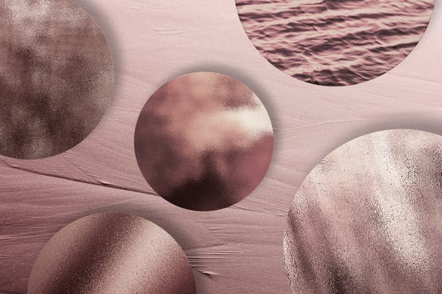 时尚高雅玫瑰金箔纸背景纹理 50 Rose Gold Textures插图(2)