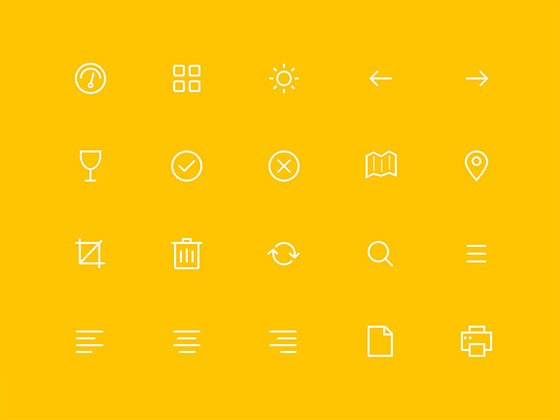 35 Thin Icons素材之家精选sketch素材