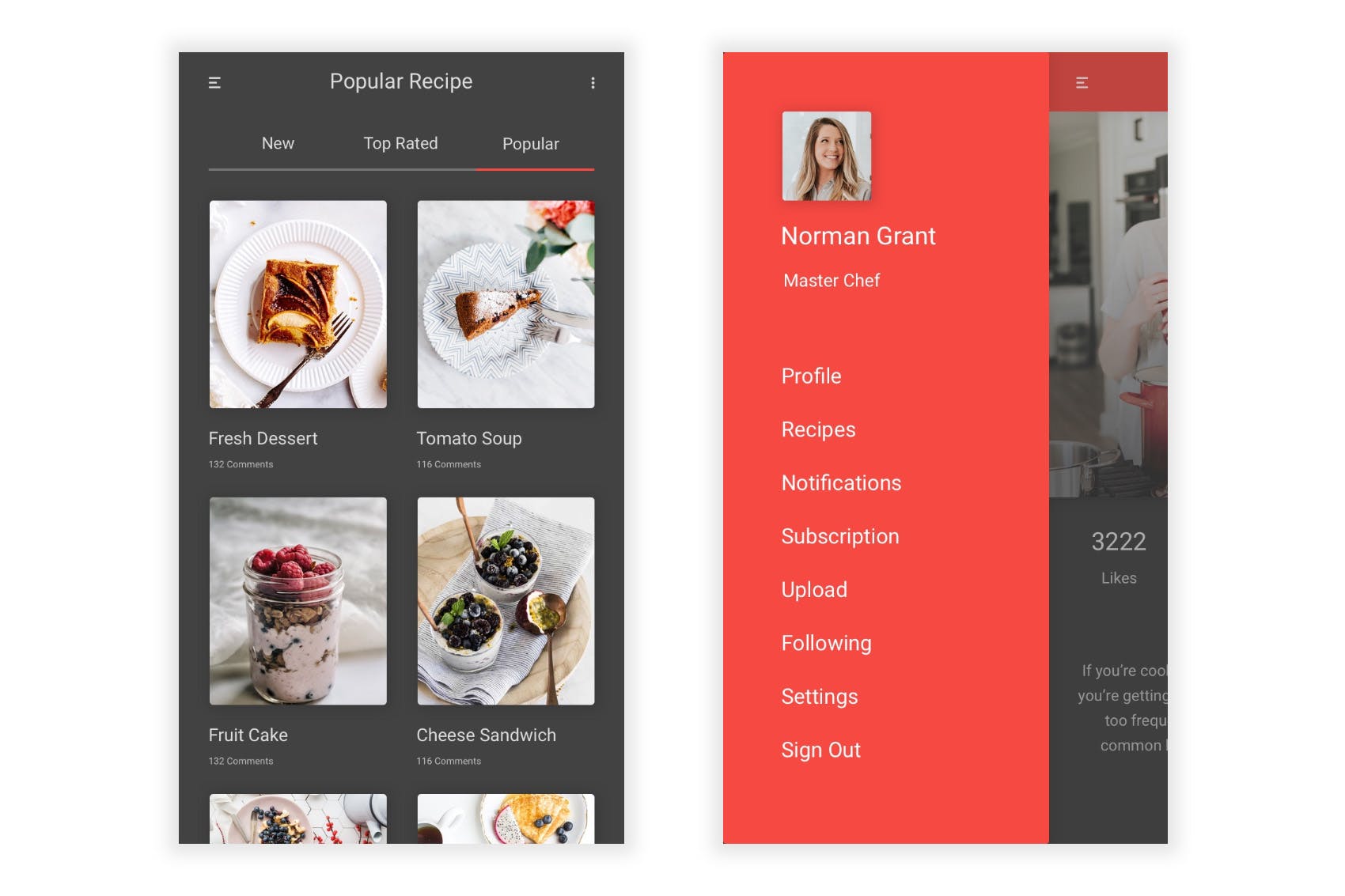 美食食谱APP应用UI界面设计Figma模板 Swad – Food & Recipe Figma UI Kit插图(5)