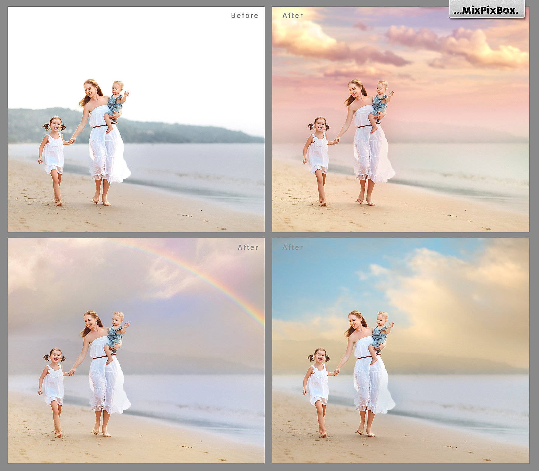 浪漫天空叠层背景纹理 60 Romantic Sky Overlays插图(1)