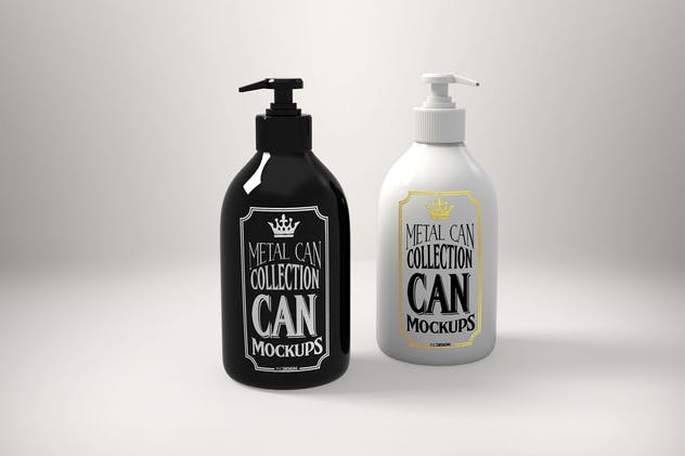 食品饮料金属容器罐子罐头样机vol.3 Vol. 3 Metal Can Mockup Collection插图(5)