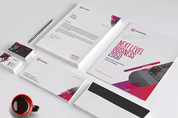 企业品牌信笺杂志文件设计模板套装