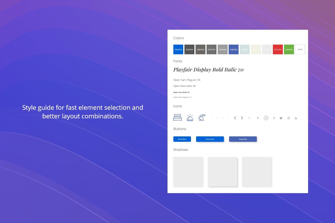 酒店品牌网站设计XD模板 Hotel Website Template插图(3)