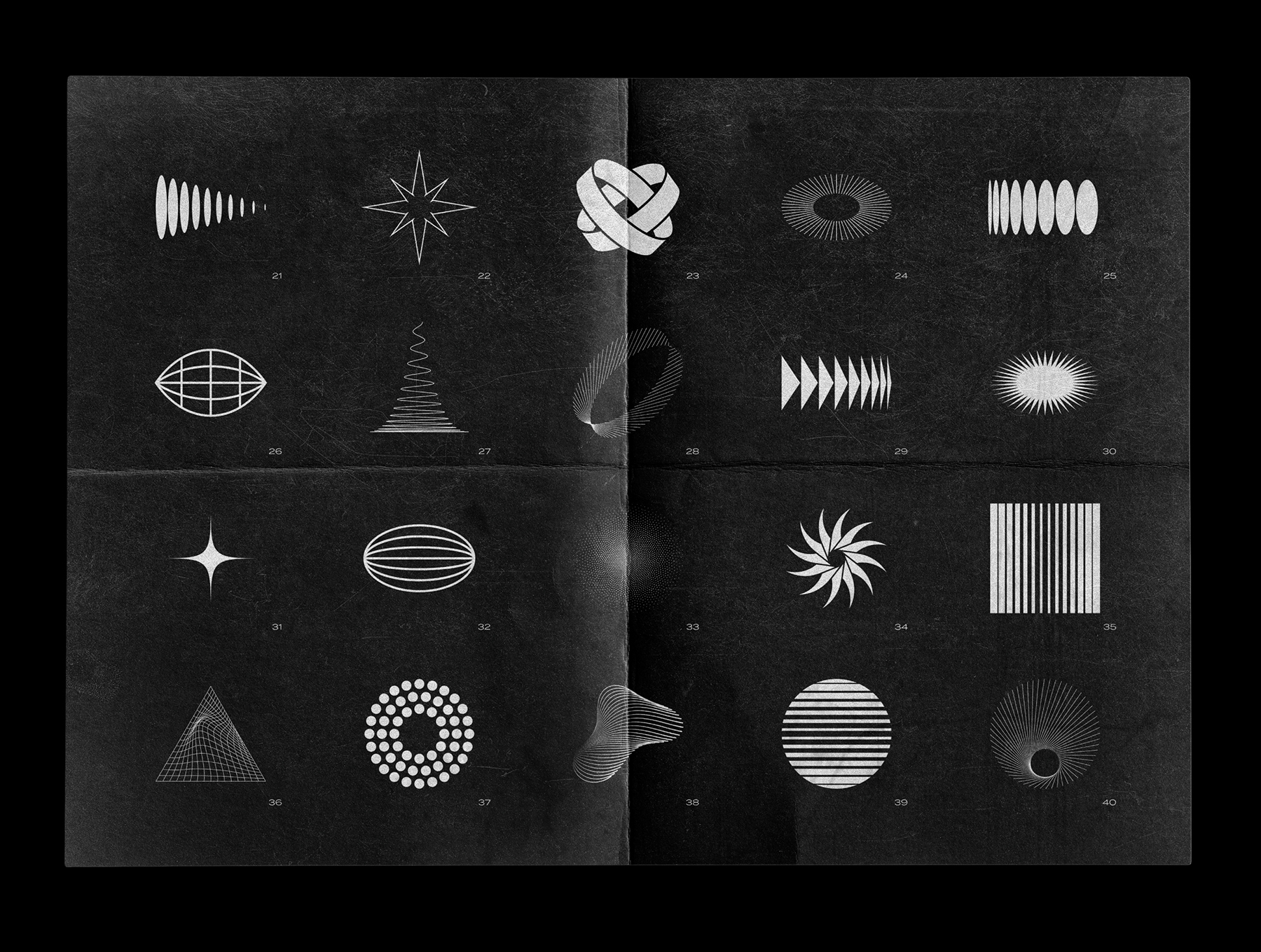 素材库下午茶:100个抽象元素形状设计合集插图(3)