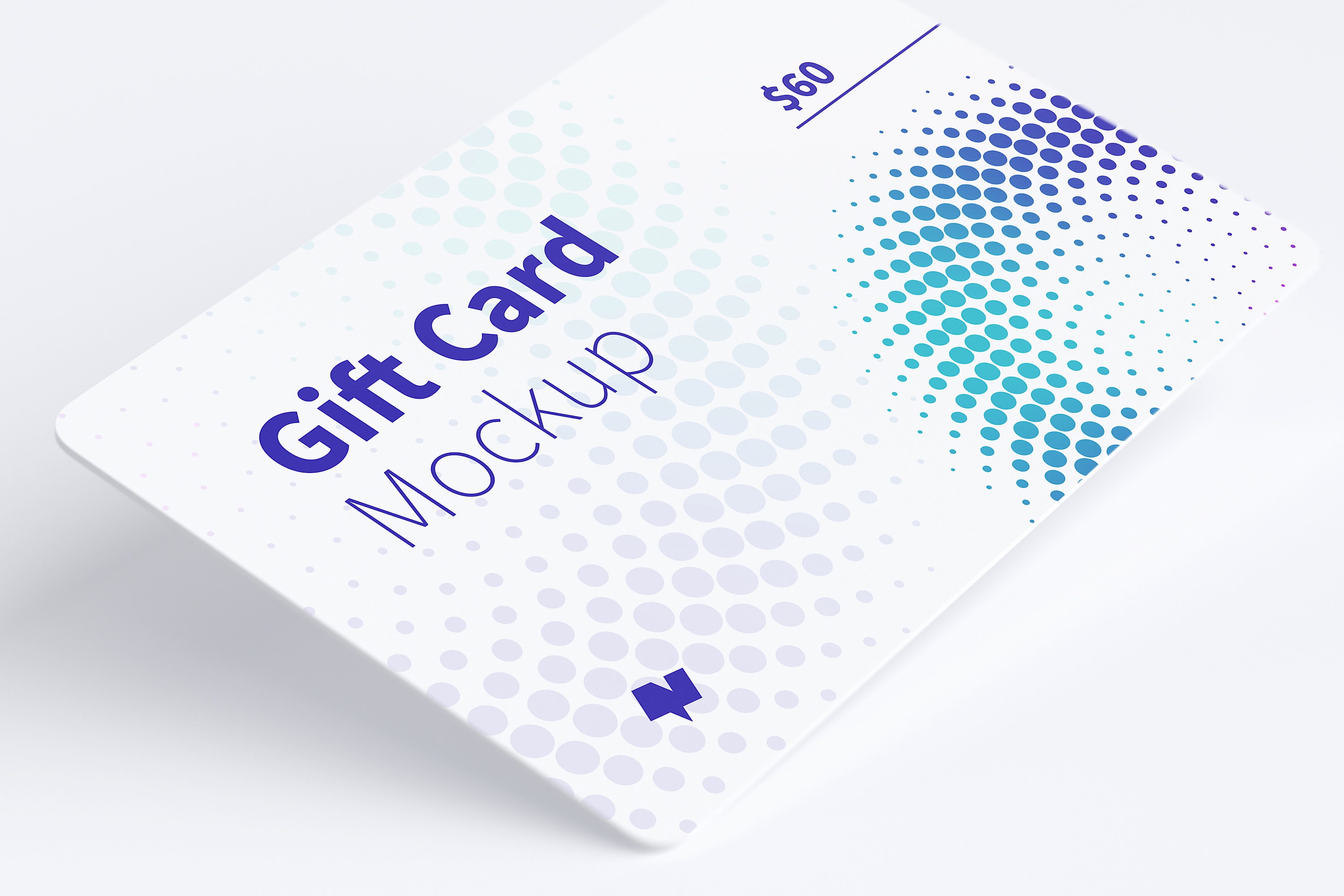 积分礼品卡卡片版式设计效果图样机07 Gift Card Mockup 07插图(1)