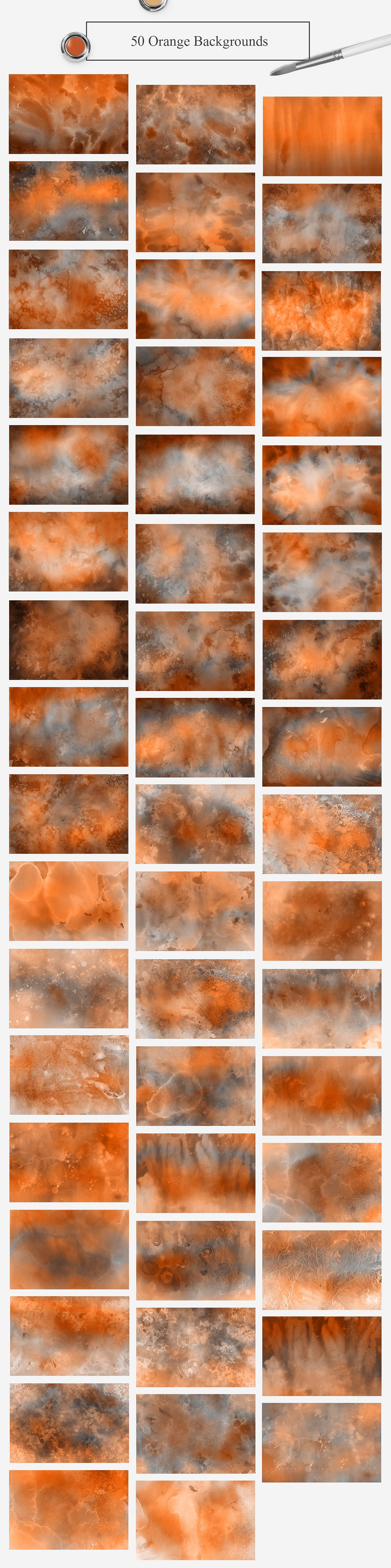 500张水彩纹理背景素材大合集3.32G[jpg]插图(11)