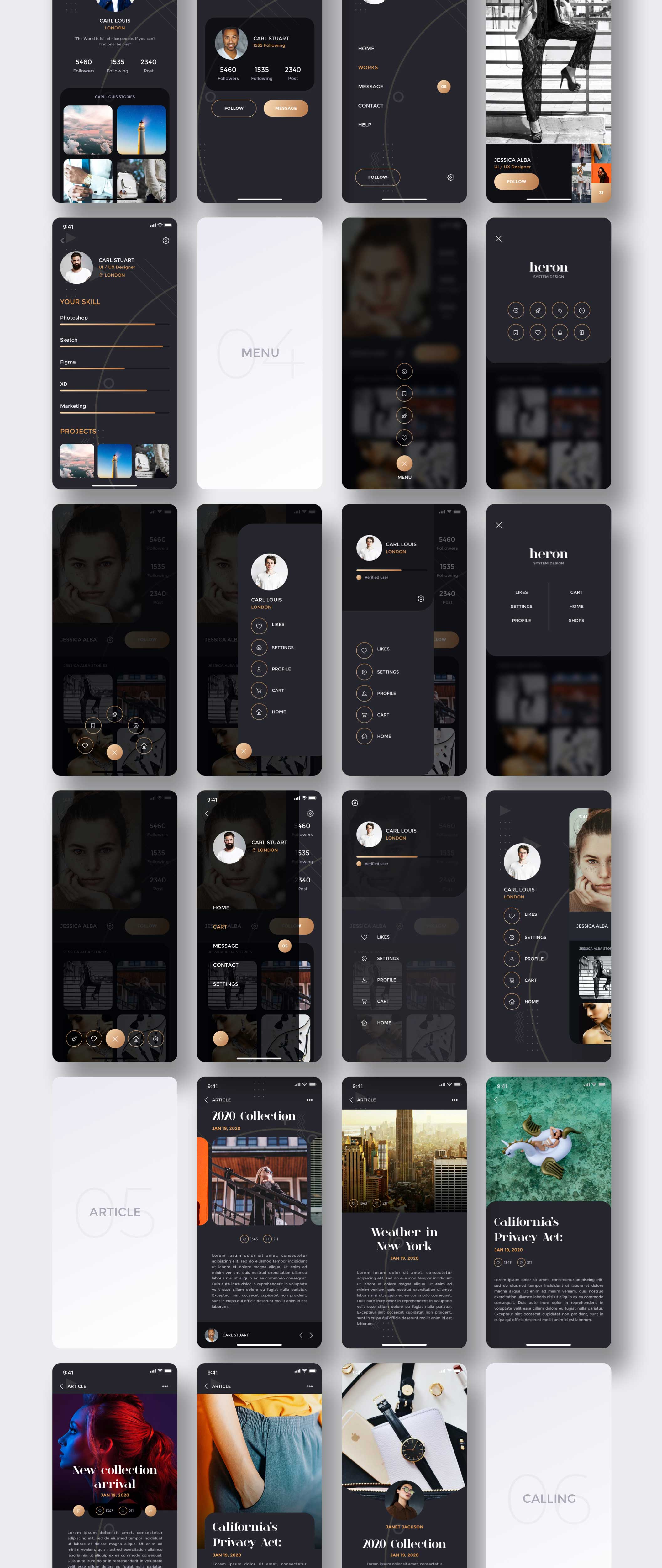 素材库下午茶：高质量优雅的IOS UI设计素材库精选套件插图(3)