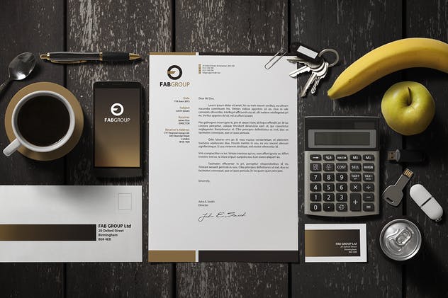 企业品牌宣传办公用品样机模板套装 Branding / Identity Scene Creator插图(4)