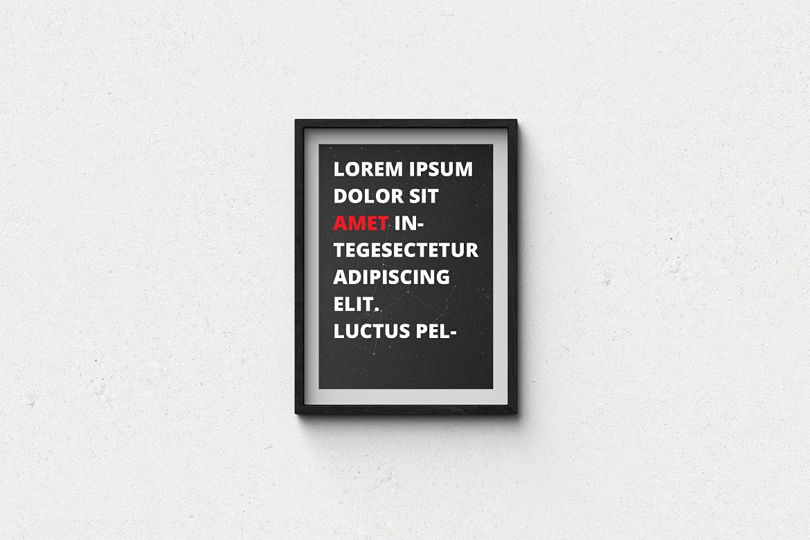 A3/A4规格海报设计画框样机模板 A3 / A4 Poster Mock-up插图(4)