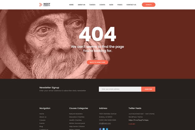 非营利组织慈善基金网站PSD模板 Charity and Donation Fund Volunteer NGO Template插图(13)