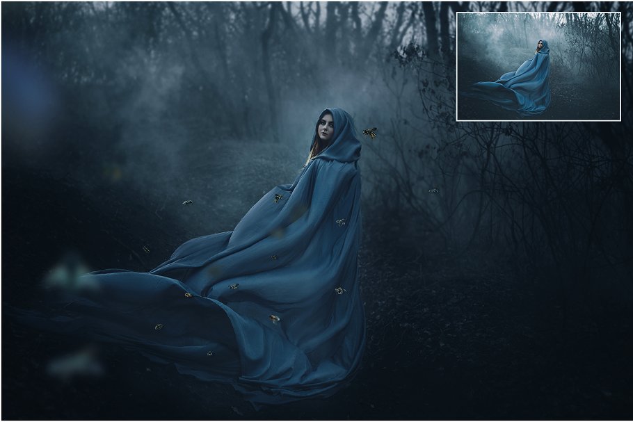 5K高分辨率逼真蜜蜂照片叠层背景素材 5K Bees Overlays – Dark Version插图(1)