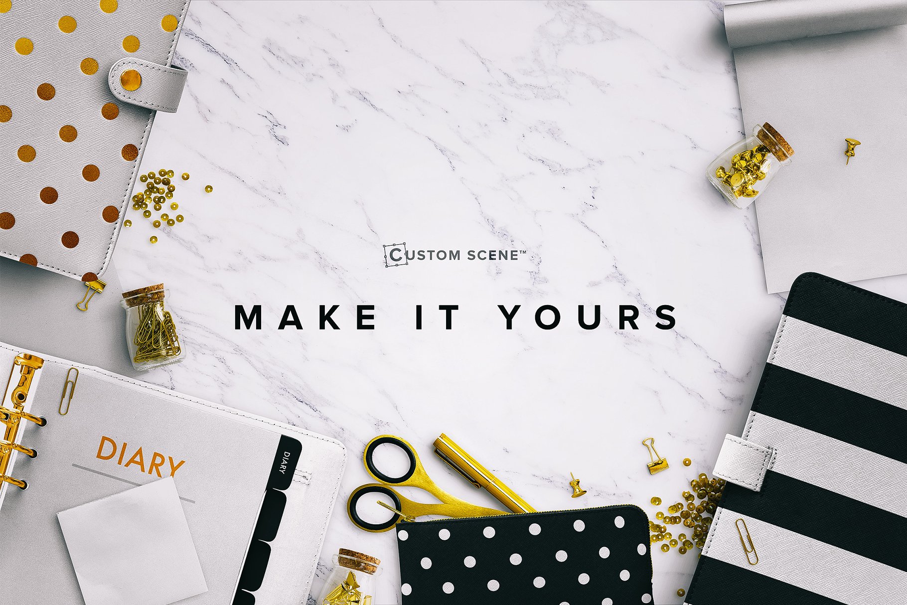 现代金属和女性配件元素场景设计工具包[2.08GB] Planner Ed. Lite 1 – Custom Scene插图(4)