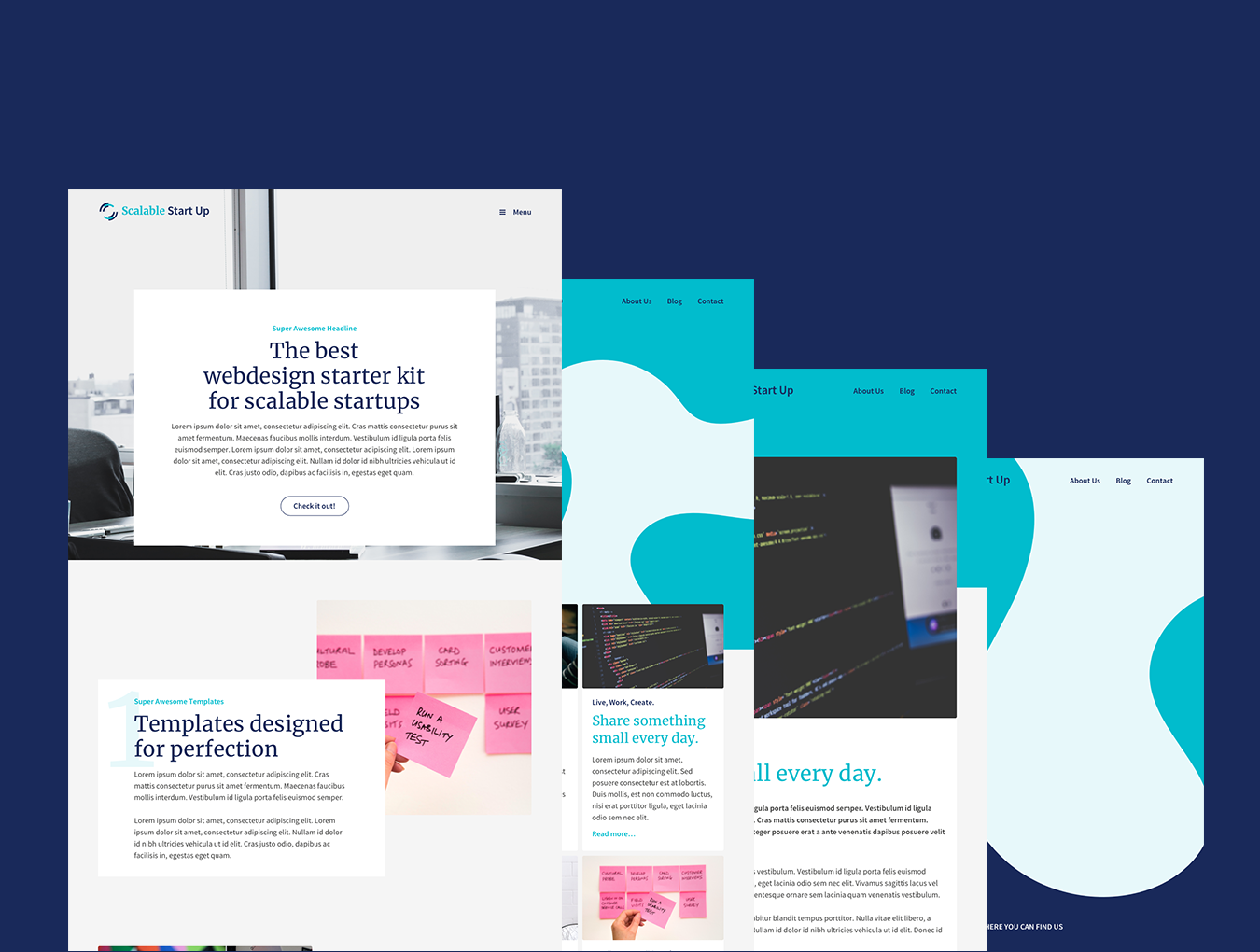 服务套餐创意网页模板下载 [Sketch]插图(5)