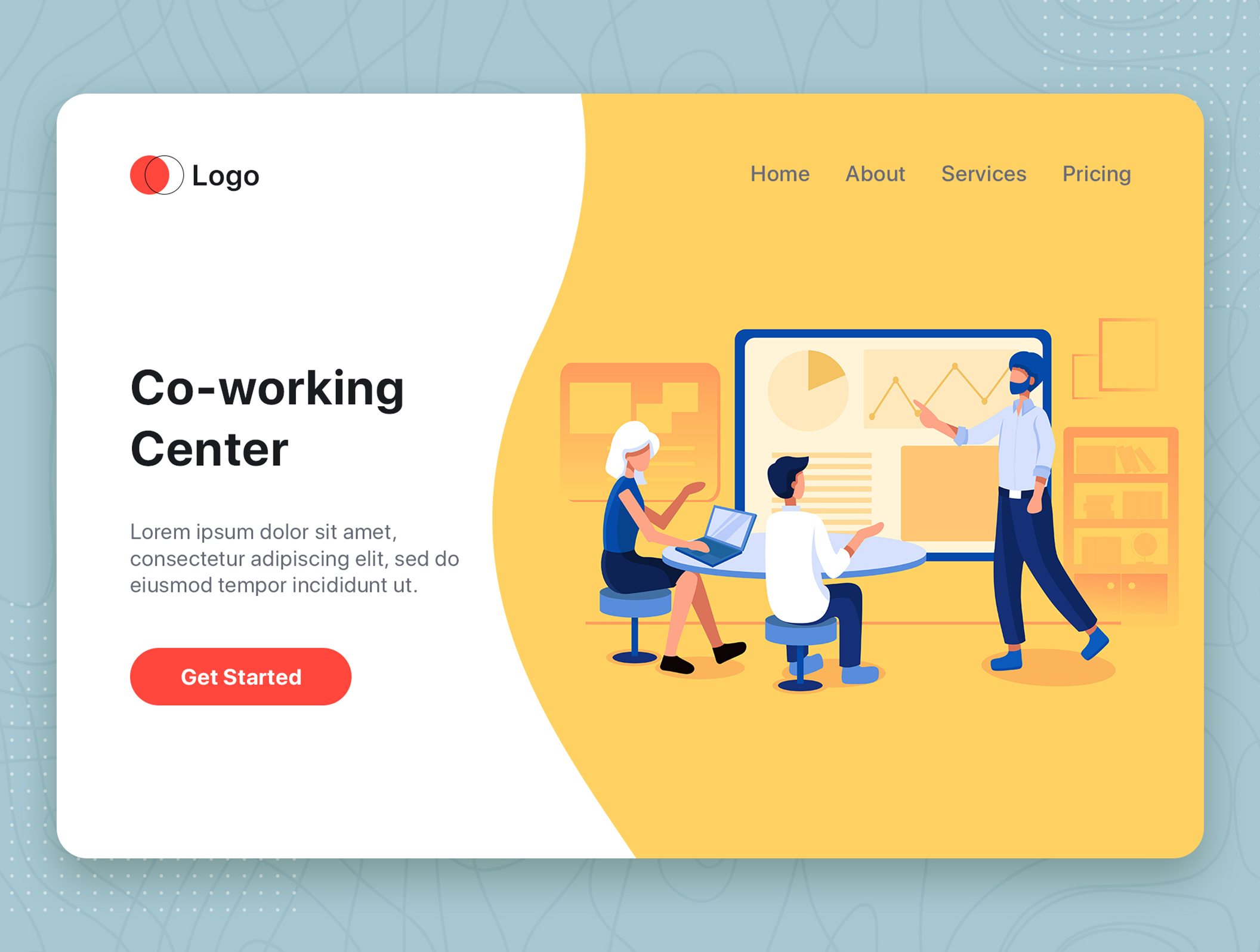 素材库下午茶：学习生活场景矢量网站设计插画素材插图(6)