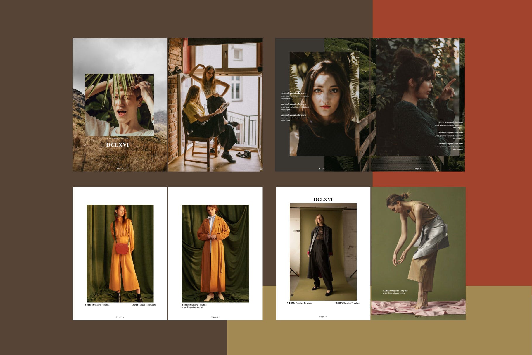 现代风格创意品牌产品素材库精选杂志设计模板 Magazine Business Agency DCLXVI Template – LS插图(3)