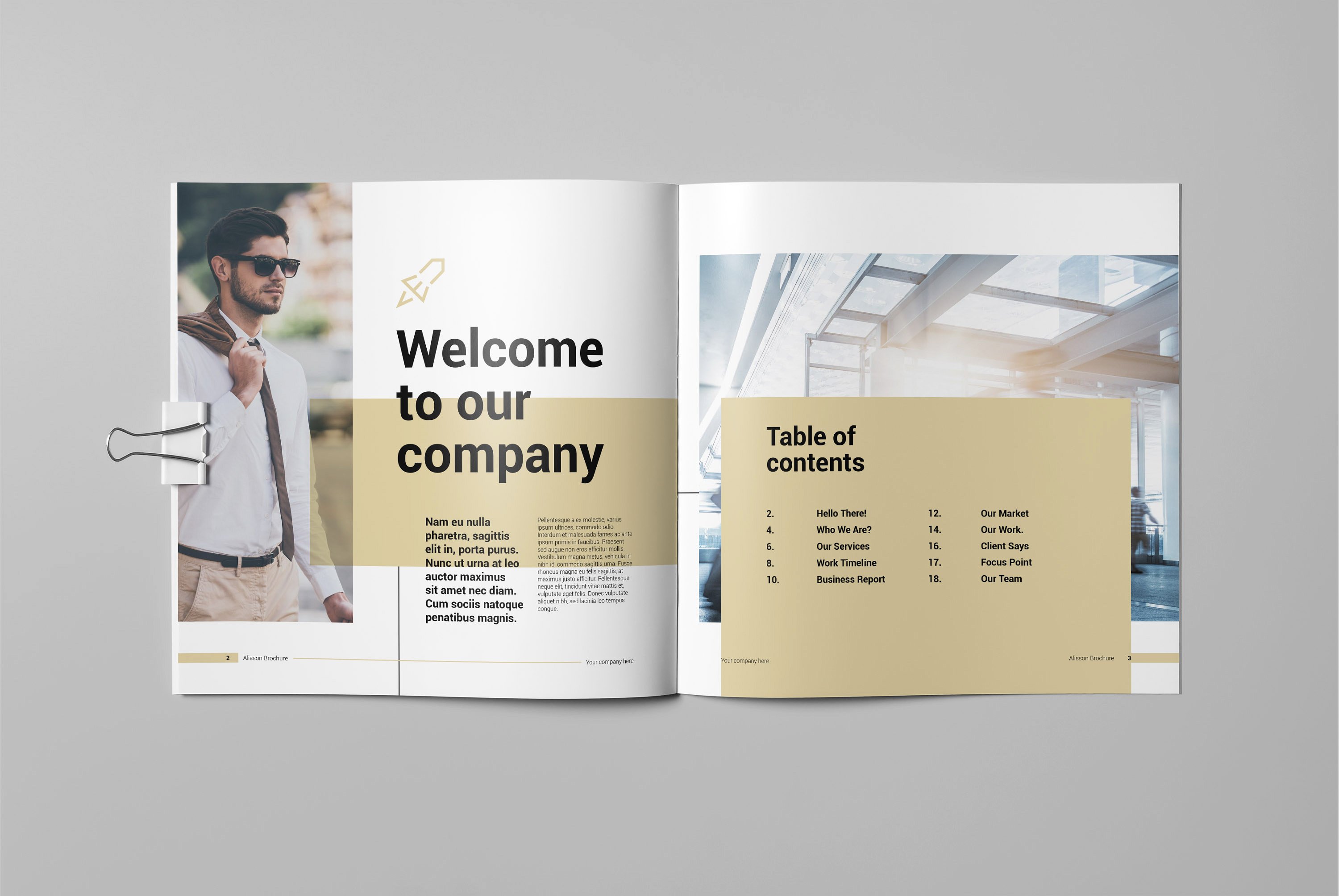 East Brochure–20页时尚简约的杂志模板下载[indd]插图(2)