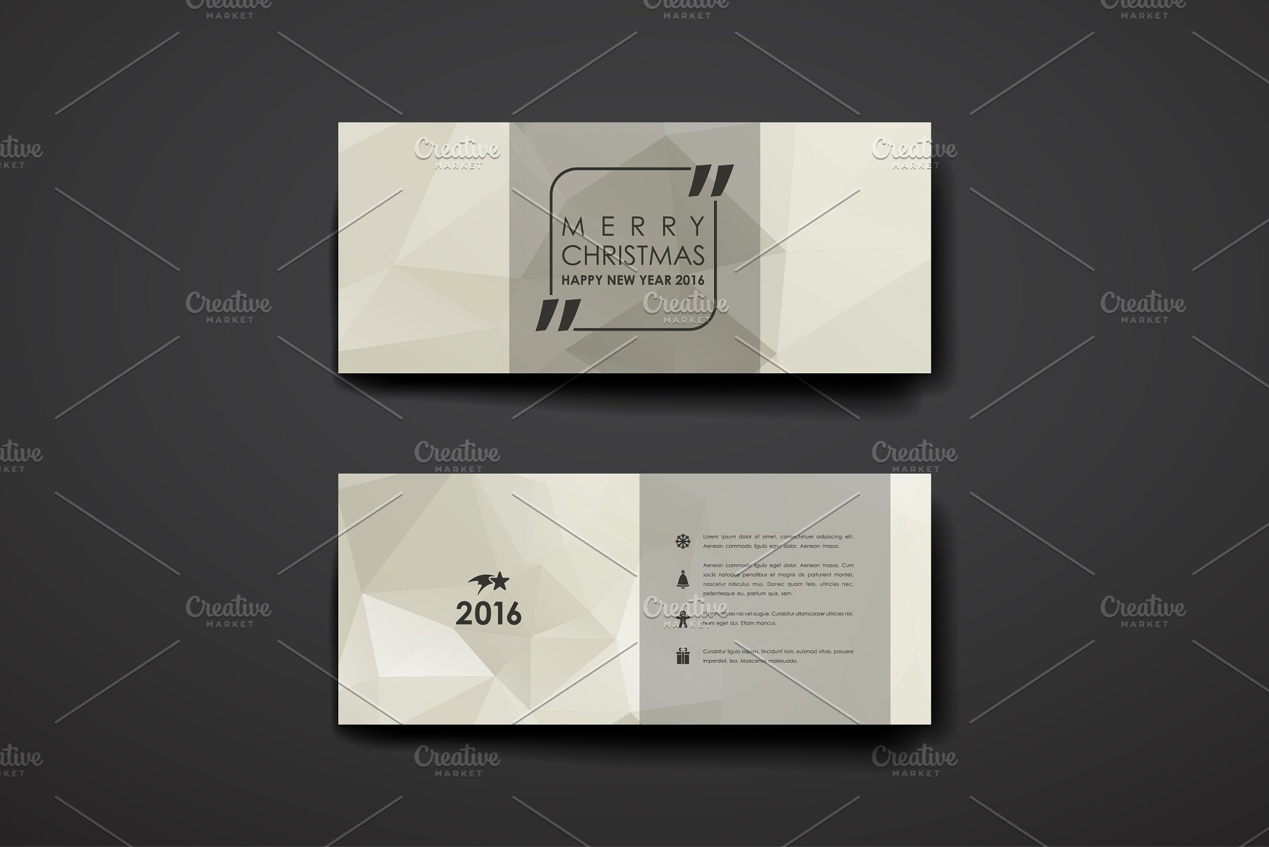 圣诞节主题小册子模板 Merry Christmas Brochures插图(22)