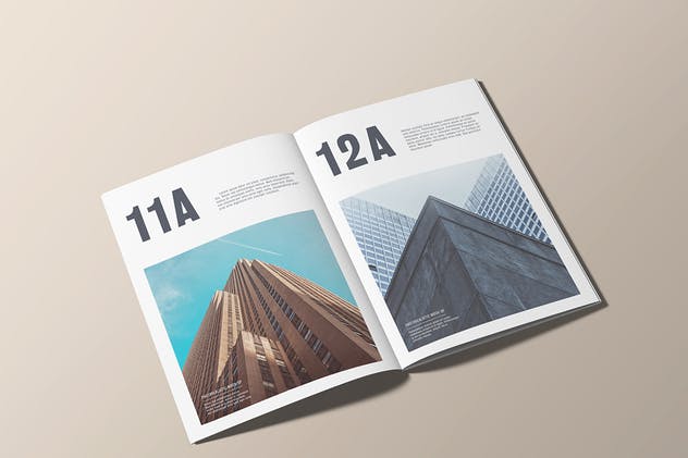 A5规格箔烫印杂志样机 A5 Foil Stamping Magazine Mock-Up插图(12)