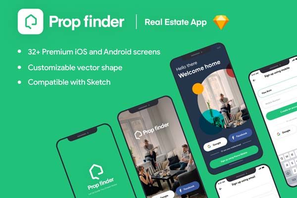 素材库下午茶：iOS酒店名宿美食交友APP UI KIT 下载 [Sketch]