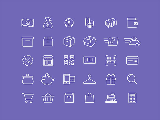 Ecommerce Icon Set素材之家精选sketch素材