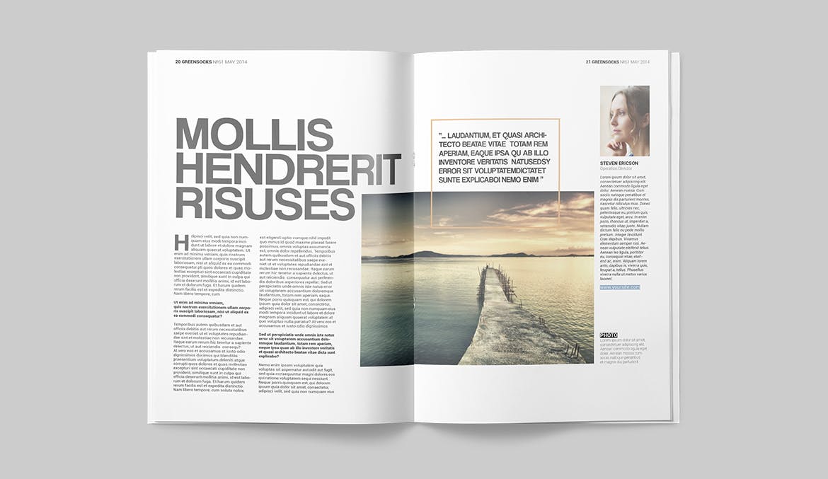 健身运动主题素材库精选杂志InDesign模板 Magazine Template插图(10)