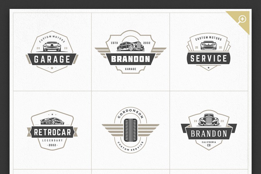 1000+复古风格Logo&徽章模板 1000 Logos and Badges Bundle插图(19)