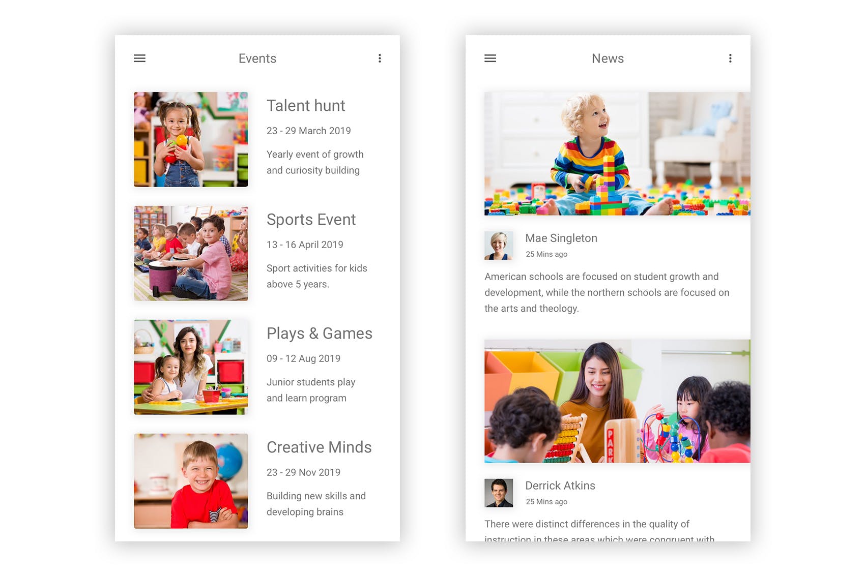 学前教育/幼儿园APP应用UI设计套件Figma模板 Balak – Kindergarten & Pre-school Figma UI Kit插图(5)