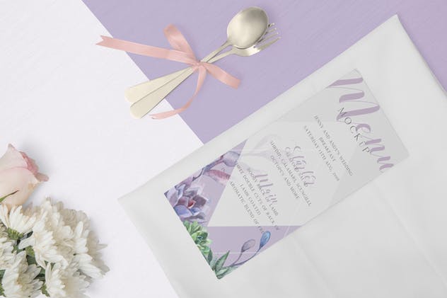 浪漫主题餐厅菜单设计PSD样机模板 Gorgeous Restaurant Menu Mockups插图(3)