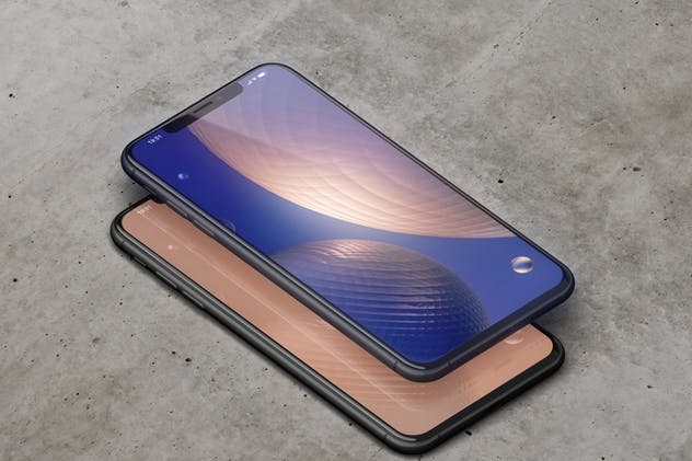 高品质的iPhone XS Max智能手机样机模板 Phone XS Max Mockup插图(2)