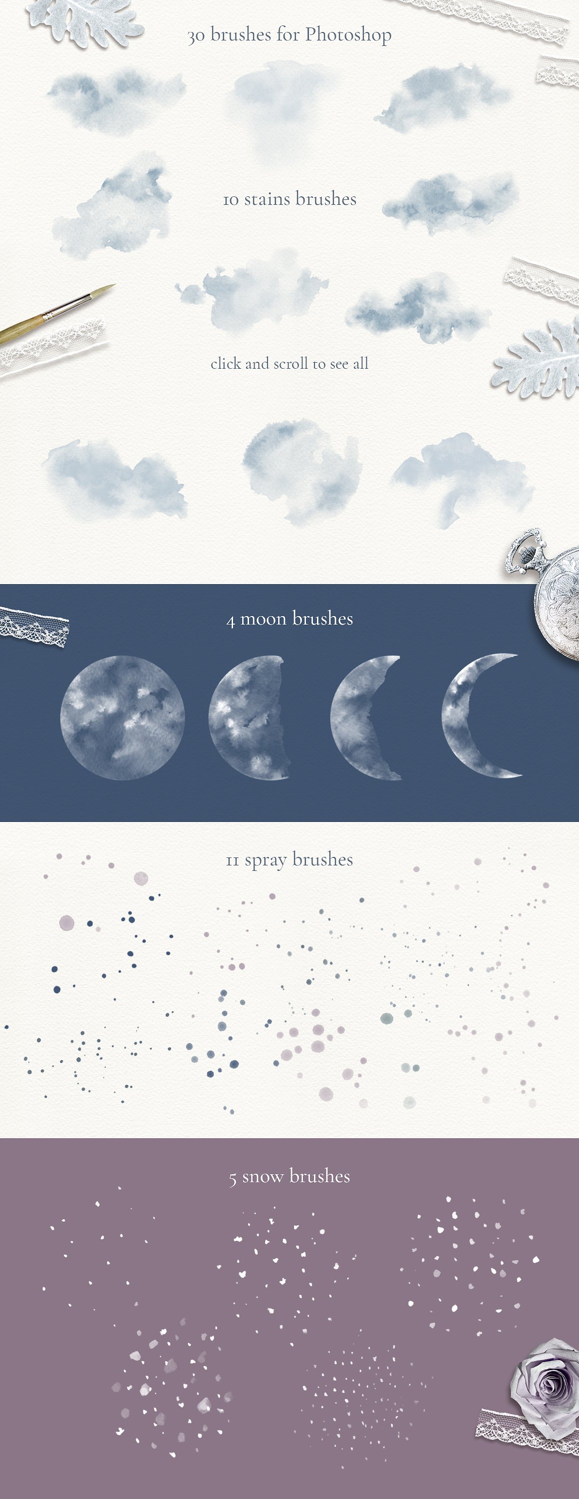 神奇和优雅的冬季森林素材合辑下载3.31GB[png,jpg,abr]插图(9)