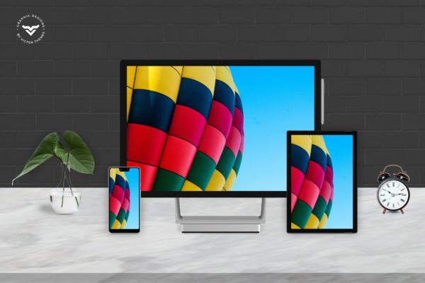 响应式设计多设备预览样机模板 Responsive Mockups