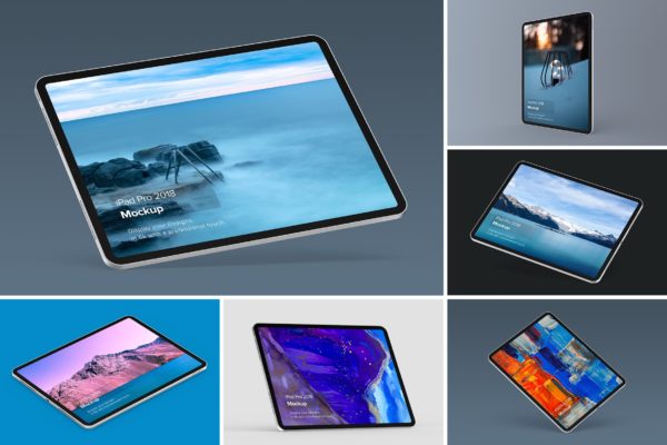 iPad Pro专业平板电脑设计演示素材库精选样机模板套装v2 iPad Mockup 2.0