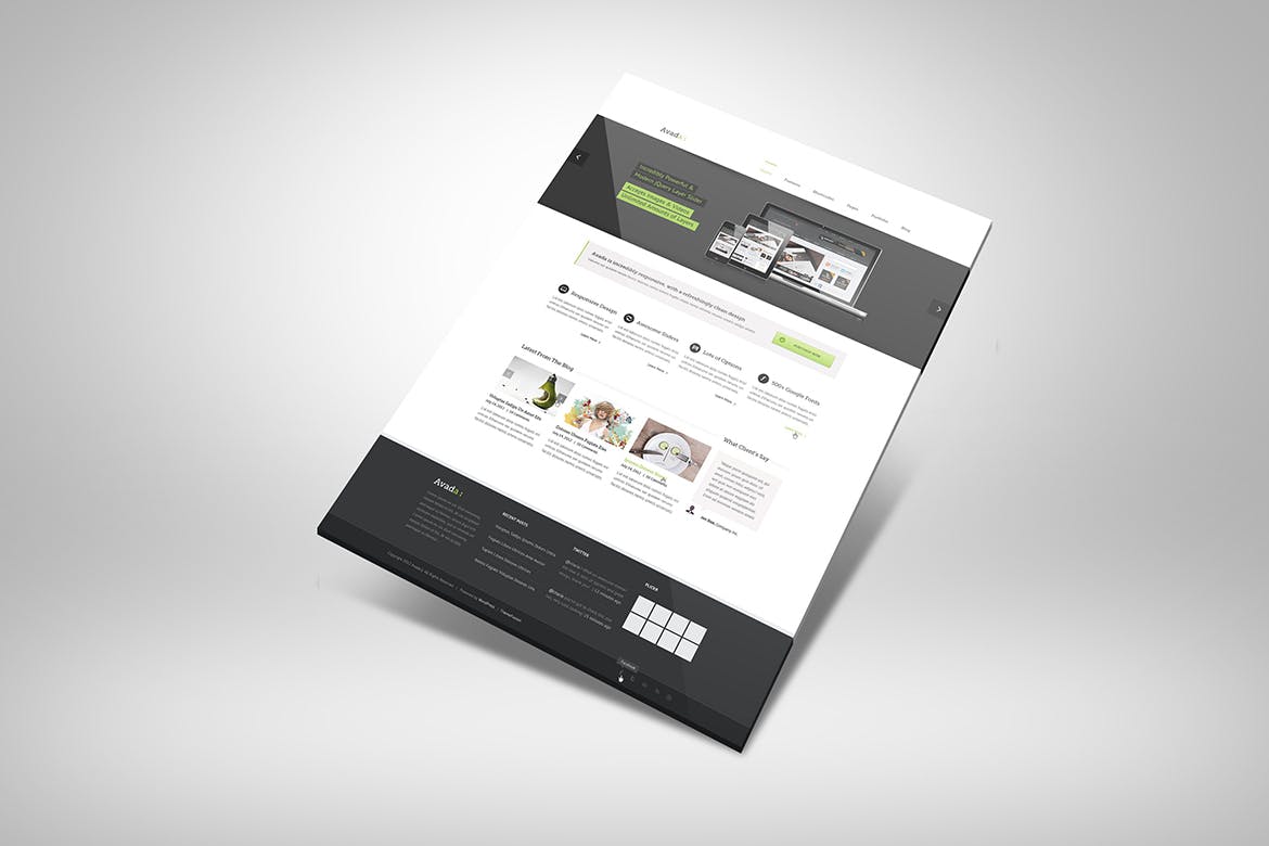 网站UI设计3D展示图样机模板 3D Web Presentation Mockup (V1)插图(6)