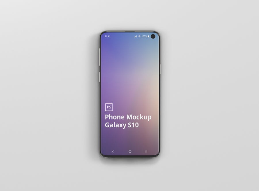 三星Galaxy S10智能手机素材库精选样机模板 Phone Mockup Galaxy S10插图(4)