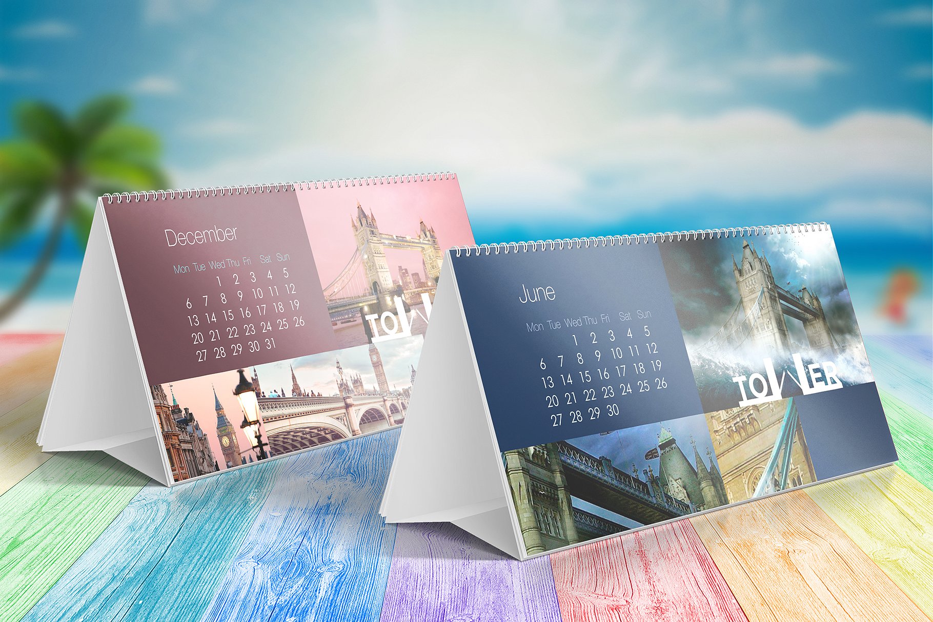 台历日历样机模板 Table Calendar Mockups v.2插图(4)