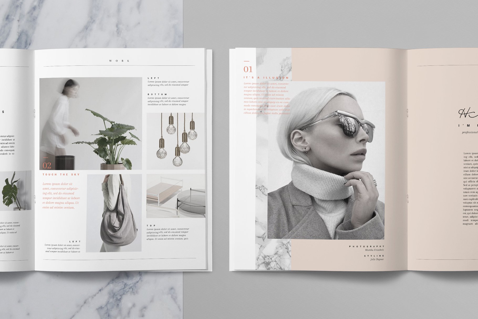 时尚创意类企业画册模板 Editorial Portfolio PSD • Noémi插图(2)