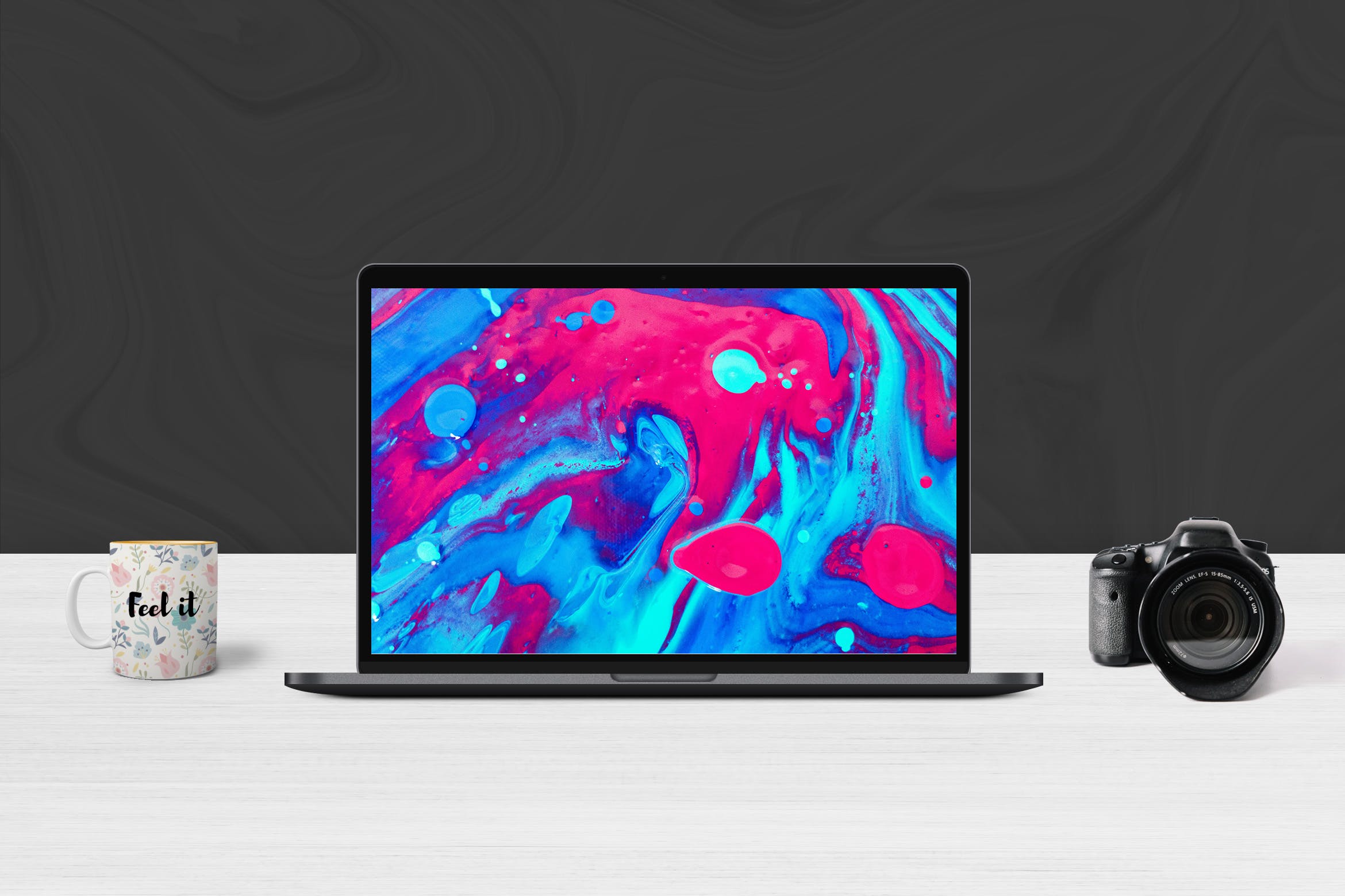 超极本电脑前视图样机模板 Laptop Mockups插图