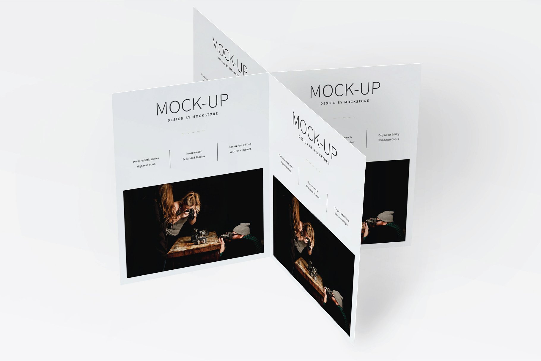 美国信纸大小的海报展示样机下载 US Letter Flyer Mock-Up [psd]插图(3)