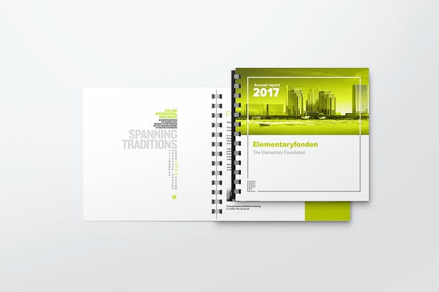 方形活页记事本样机模板V3 Comb Bound Book Mockups 3插图(6)