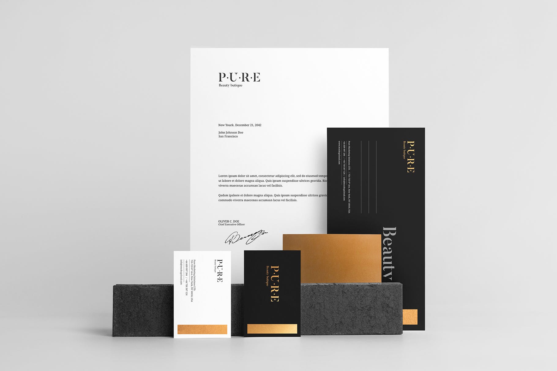 品牌VI视觉设计效果图素材库精选模板v2 Pure Branding Mockup Vol. 2插图(12)