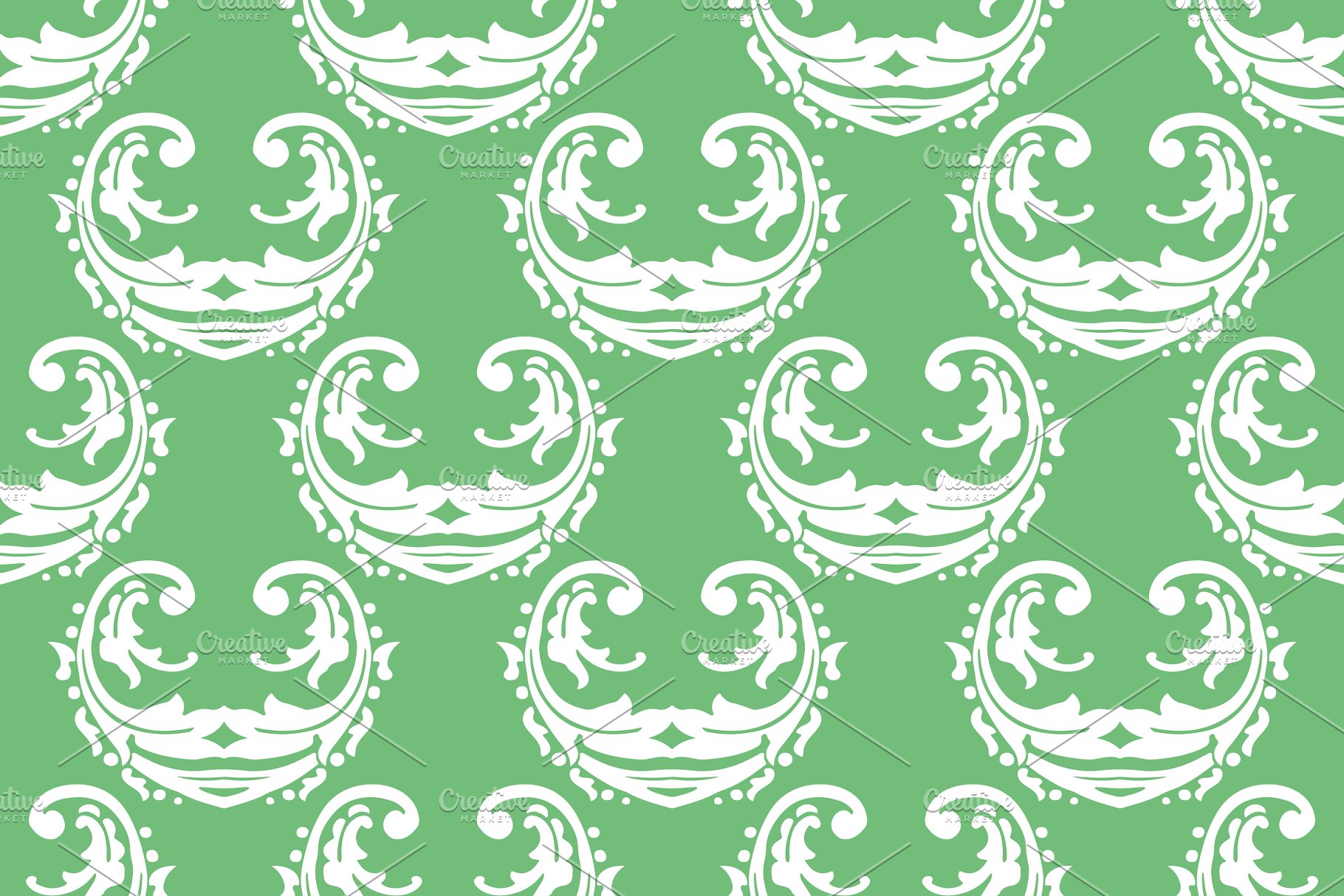 60种颜色1440种锦缎图案纹理[3GB] 1,440 Damask Patterns in 60 Colors插图(8)