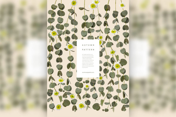 秋季叶子花卉图案素材