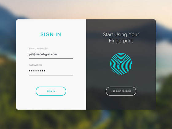 Fingerprint Sign In素材之家精选sketch素材
