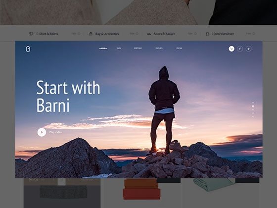 Barni 商店页面素材之家精选sketch素材