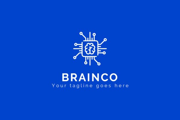 数字大脑抽象商标品牌Logo设计素材库精选模板 Brainco – Abstract Logo Template