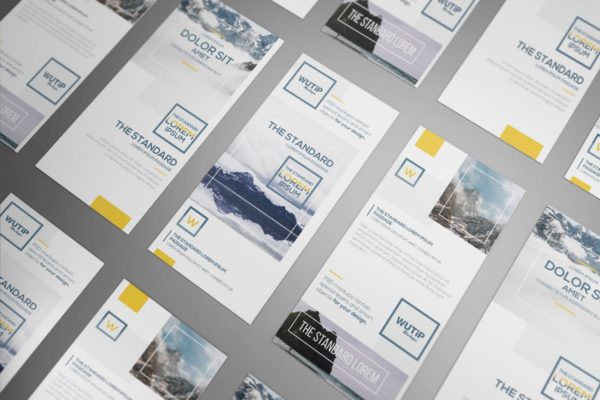 DL品牌传单样机模板 DL Flyer Mockups